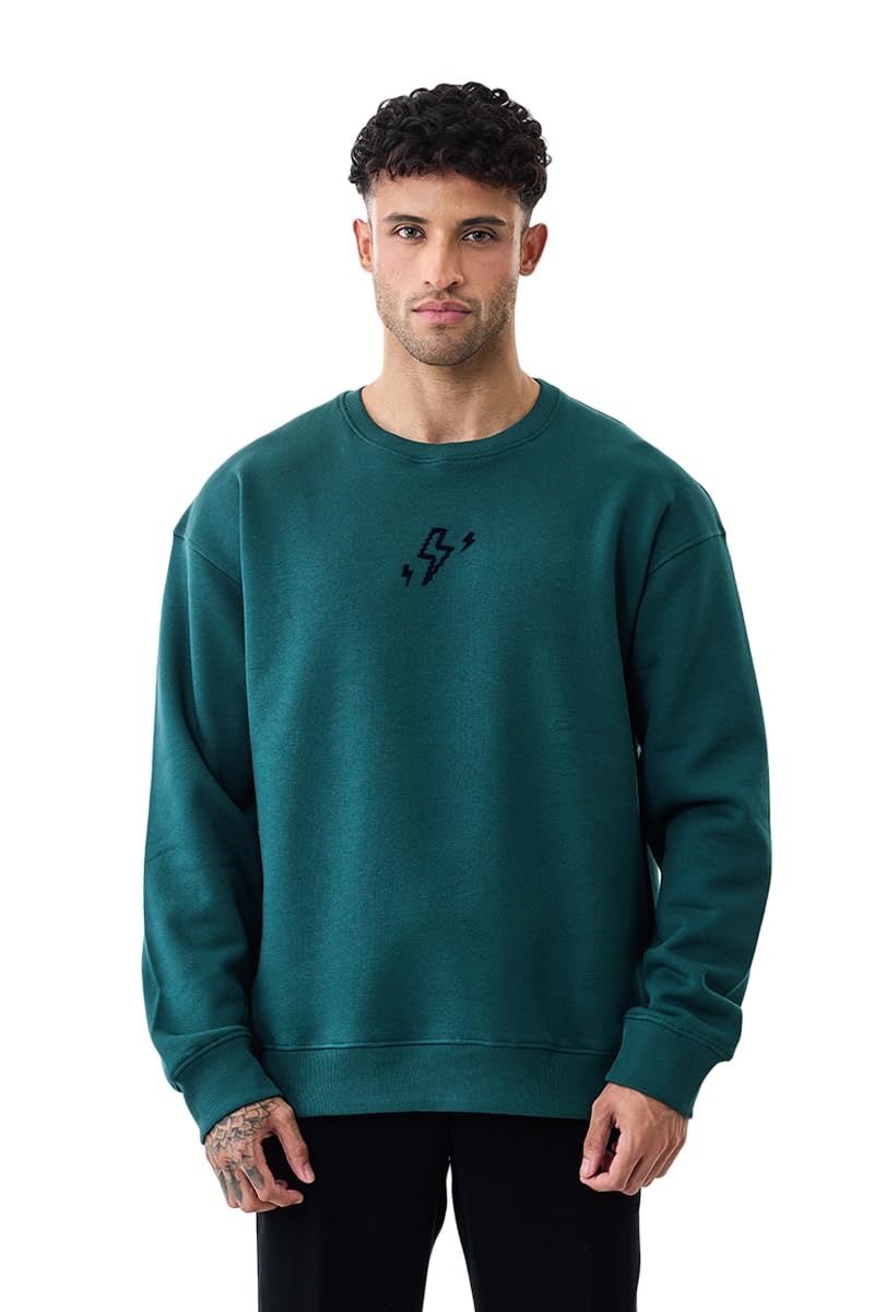 snitch Men's Sweatshirt | Crew Neck Pullover with Back Graphic Print & Embroidered Logo | Cotton Blend Regular Fit Full Sleeve Casual Top for Street Wear & Outings-picture-25