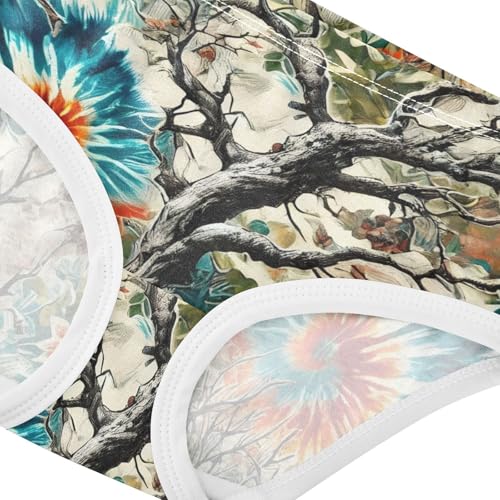 Print Toddler Underwear Custom 2t Cotton Cute Panties Girl Artistic Floral Branches Undies Kids Briefs4