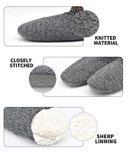 Dicuird Allbest Men'S Slippers Socks Autumn Winter Indoor Non-Skid House Slippers thumb #1