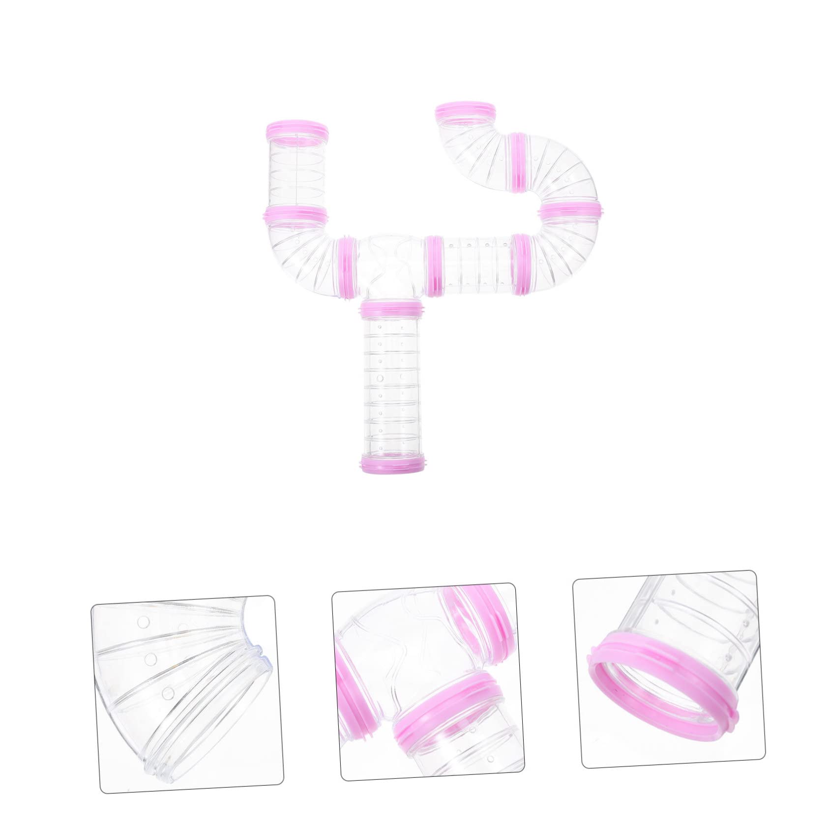 TOYANDONA 4 Sätze Teiliges Hamstertunnel Set aus Sicherem DIY Erweiterbarer Röhrentunnel mit Verstärktem Eingang Hamsterspielzeug für Käfig und Außenbereich Geeignet für Meerschweinchen und