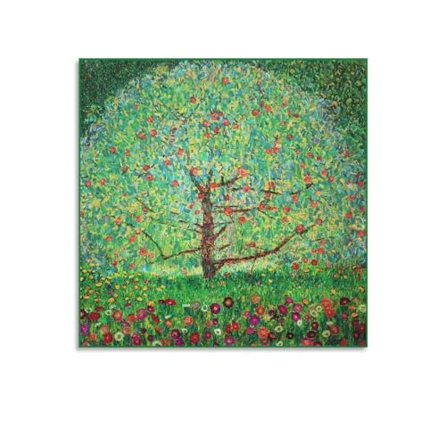 Gustav KlimtOX^tENg̑ȐENX̉ƁiS̖؁j|X^[ LoX ǃA[gz[ oX[ Q ItBX vg|pi CeA28x28inch(70x70cm)