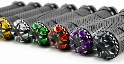 Miniatura 5 de Agarradera de aleación de aluminio, 1 par de agarres universales para manillar de motocicleta, antideslizantes para manillar de diámetro de 0.8