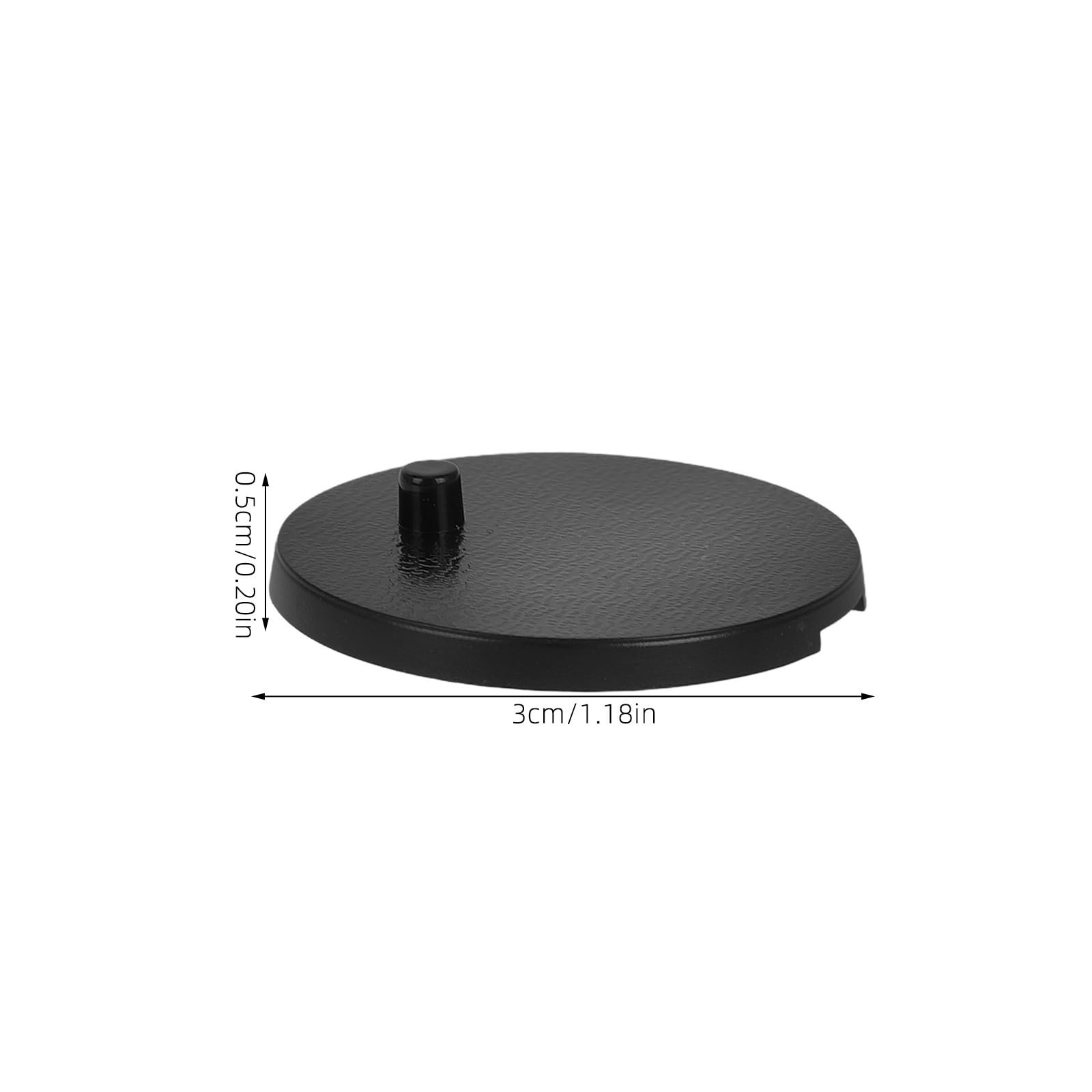 ABOOFAN 40pcs Round Black Figure Stand Base for 6 Inch Action Figures, ABS Plastic Model Display Support Holder with Pegs - Image 4