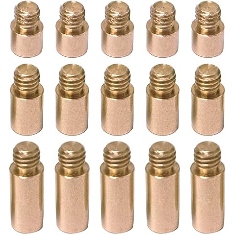 KEVZHUKWV 15 Pcs 2BA Thread Dart Accessories 1.5 g Brass Dart Weights Add Accentuator Adjuster Darts Accessory for Darts with 2BA Threads Dart Accessories, Copper Cover