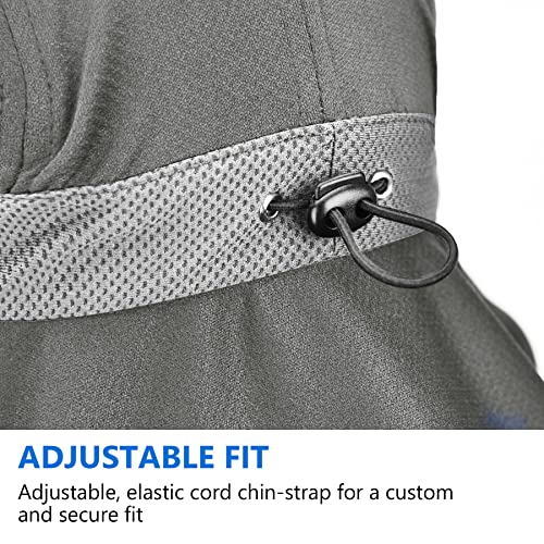 Sukeen Cooling Sun Hat-Unisex Sun Hat-Wide Brim Foldable & Adjustable Bucket Sunhat/Waterproof Breathable Hat Gray #TOP3
