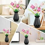 Sets de Bouquet Fleur, Collection botanique Tulipes, DIY Fleur artificielle avec vase pour Adultes Femmes Fille Enfants, Rose Chrismas Accueil Cadeaux pour la fête des mères, Anniversaire, Pâques(223 Pcs)