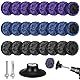 CSD Scheibe Schleifscheibe, 24 Stücke Grobreinigungsscheibe 50mm Reinigungsscheibe Set Nylongewebescheibe Lackentfernung Rost Polieren für Winkelschleifer Lila Schwarz Blau