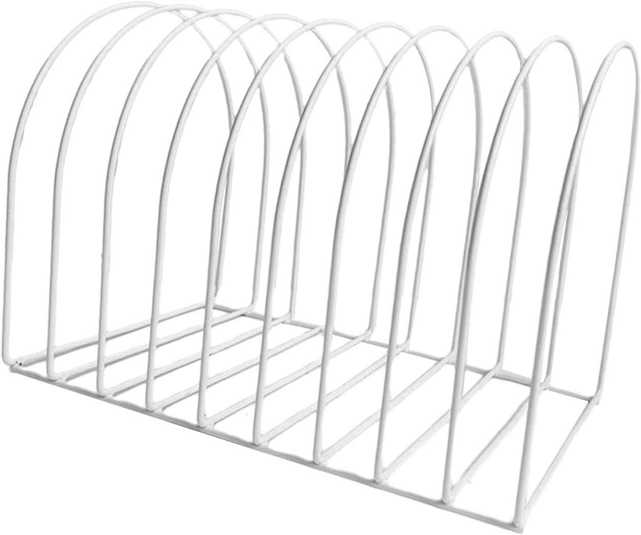 Yajuyi Desktop Hat Rack Knitted Hat Storage Rack Sturdy Free Hat Organizer Swimming Cap Holder for Porch Bedroom Dresser, 10 Grid White