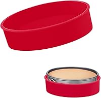 Vista 1 de GBYAN Protector de Molde Desmontable de Silicona para Cheesecake para Molde Desmontable Redondo de 7'', 7.5'', Protector de Baño María
