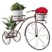 Sorbus Tricycle Plant Stand - Flower Pot Cart Holder - Ideal for Home, Garden, Patio - Great Gift for Plant Lovers, Housewarming, Mother’s Day - Parisian Style (Bronze)