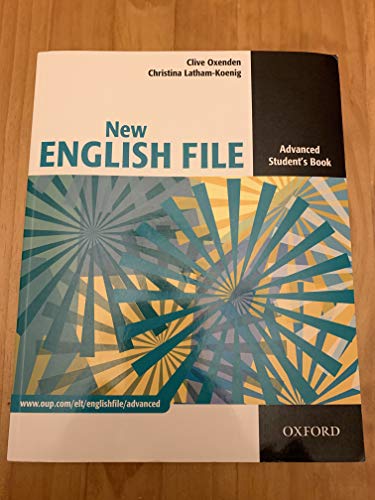 New English file advanced student's book. Edition en anglais
