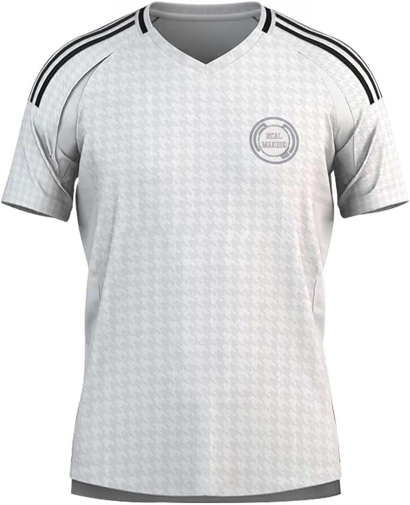 2025 Real Madrid Soccer Jersey – Moisture-Wicking Fabric for Lasting Comfort, US Stanadard Size - Home Color