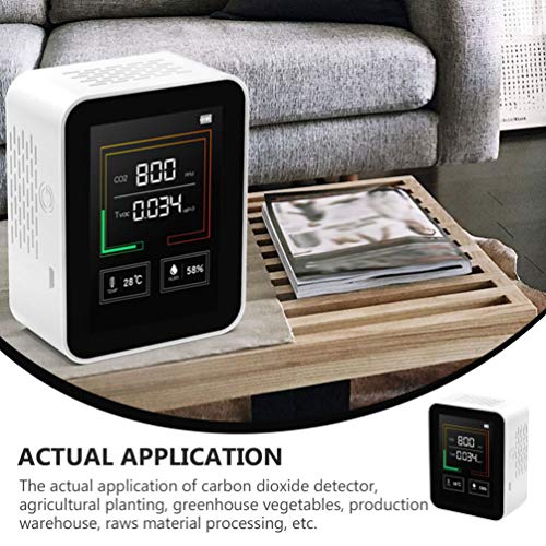 NICEXMAS Detector de Gás Branco Detector de Qualidade Do Ar de Propano Testador de Alarme de Gás de