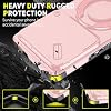 Funda para Infinix Note 50 Pro 4G con Cubierta Deslizante para Cámara y Anillo Giratorio con Soporte, Accesorios Magnéticos Delgados, Funda Antigolpes para Infinix Note 50 Pro 4G (Rosa) 4