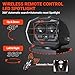 SUPAREE Remote Control LED Spotlight, 60w 5000lm Outdoor LED Searchlight Auto-Reset 360°Rotation for Boat Truck Offroad Marine Wireless Magnetic Spot Light, (6 Strong Magnets & Automatic Searching)