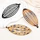 WeddHuis 3 pcs Fischkamm Haarspange Bananenspange Haarkamm Haarschmuck Haarkrebs Schmuckspange