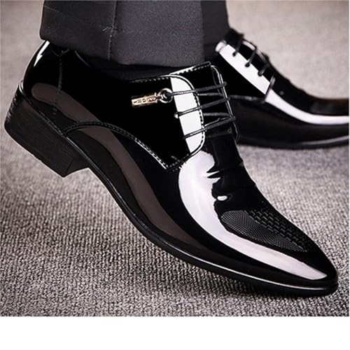 Dress Shoes for Men Men's Elegant Formal Leather Dress Shoes Pointed Toe Casual Loafers for Social Events2