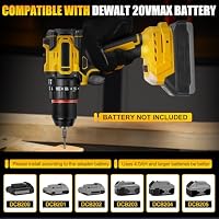 Akku Bohrschrauber Set 2 IN1 Akkubohrer kompatibel mit Dewalt 18V 20V – Ansicht 5