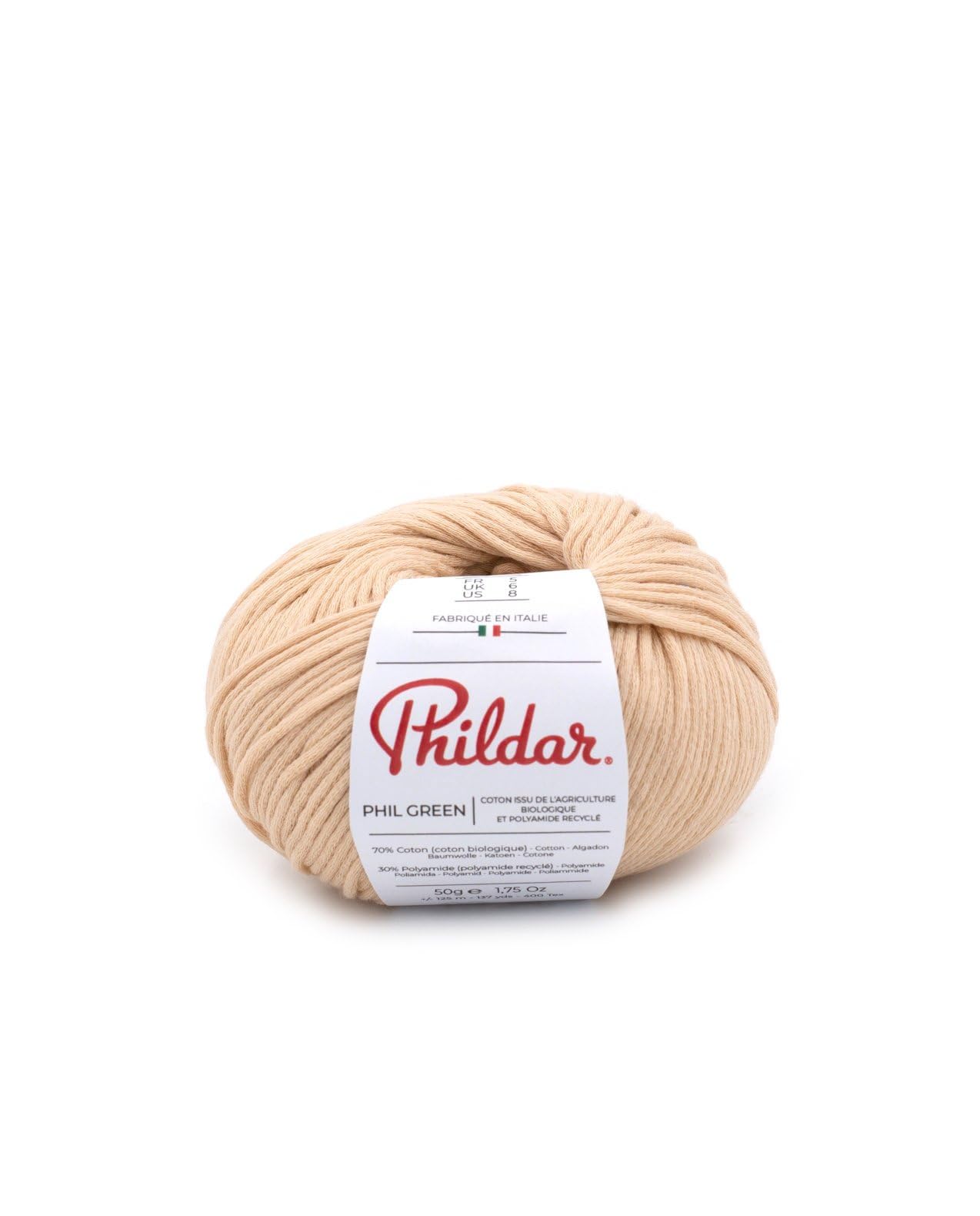 Lot De 5 Pelotes Phil Natural Loops - Laine Chanvre Alpaga - Couleur Marron - Neuves