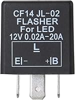 Vista 9 de (1) Relé intermitente LED electrónico de 3 pines 12V CF14 EP35 para bombillas LED relacionadas con intermitentes, solución para el rápido parpadeo
