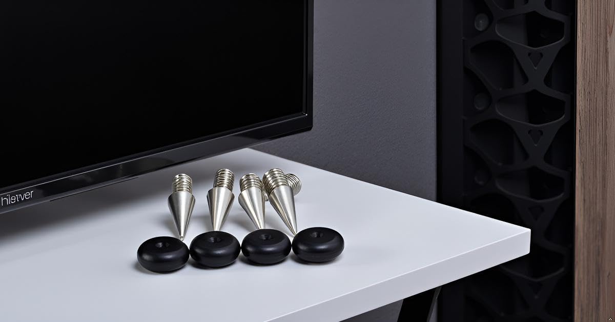 PrecisionGeek - M6 Speaker Spikes And Pads (Stainl On