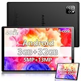 Latest Android Tablet with Eye Protection,3GB RAM,32GB ROM, 1TB Expand,Octa Core,10.3 Inch 1920x1200 FHD IPS Screen,10 Hour Battery,5+13MP,Dual Sim Card Slot,2.4/5G WiFi,Bluetooth 5.0,GPS,Gray