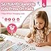 168 Pieces Press on Nails for Kids, SAVILAND 7 Pack Children Fake Artificial False Nail Tips Old Colorful Flower Nails For Girls 8-12 Years Pre Glue Full Cover with Nail Adhesive Tabs (Glamkids)