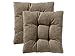 Traumnacht Stuhlkissen Cozy 2er Set, Bequeme Sitzkissen für Gartenstuhl, Küche oder Esszimmer, Indoor u. Outdoor, 40 x 40 x 6 cm, Hellbraun ES Outdoor günstig Kaufen-Traumnacht Stuhlkissen Cozy 2er Set, Bequeme Sitzkissen für Gartenstuhl, Küche oder Esszimmer, Indoor u. Outdoor, 40 x 40 x 6 cm, Hellbraun