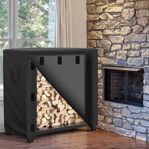 Wleafj Outdoor Firewood Rack Cover 4 Feet thumb #6
