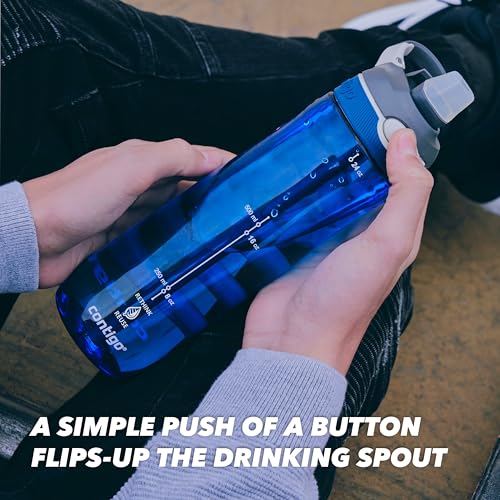 Contigo Ashland Autoseal Water Bottle with Flip-Straw | Large 720ml BPA Free Drinking Bottle | Sports Flask | Leakproof - Image 6