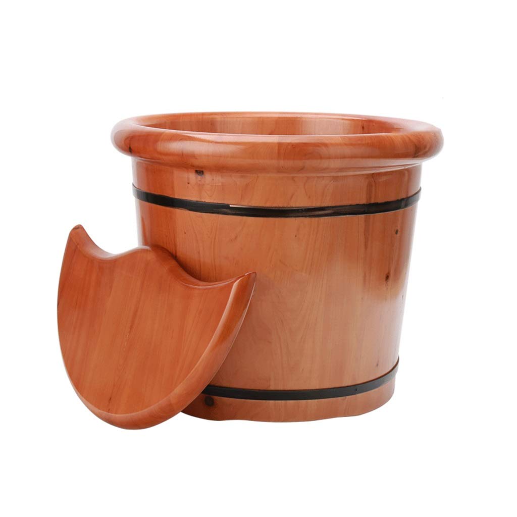 FDEFIRTFG Sauna bucket, Pure Wood Bathtub Bucket，Handmade ，Sauna Accessories For Footbath Tubs，Foot Relaxing Bath Barrel
