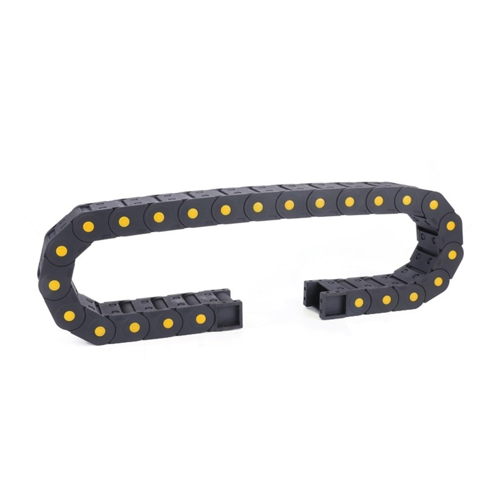 Brückenkette 25 * 57 25 * 70 25 * 77 25 * 103 Offene Kabelschleppkette Drahtträgerschleppleine Kabelträgerschleppkette(125mm,25x103 mm,Bridge type chain)