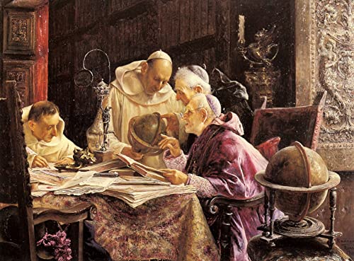 Impression toile les géographes Jose Gallegos Y Arnosa tableau grand format