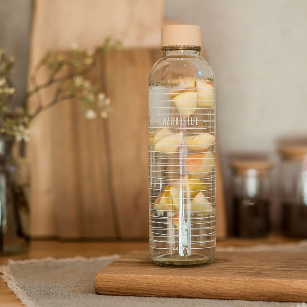 Carry Carrybottles Trinkflasche Glas 1,0 l | Sportflasche, Wasserflasche | BPA-frei, auslaufsicher & kohlensäuregeeignet | Plastikfrei & nachhaltig produziert | Made in Germany