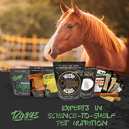 Rogue Pet Science Origins 5-In-1 Horse Supplement - Pelleted Equine Food Topper W/ Natural Omega 3 Fish Oil - Supports Gut Health, Ulcer Relief & Joints-Helps Allergies, Skin And Coat Health (5 Lbs) #TOP4