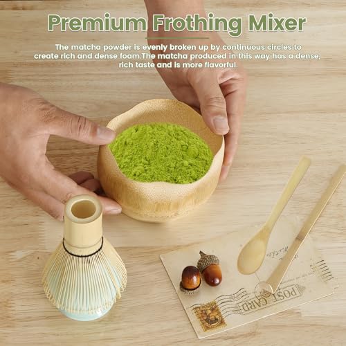 Set de té matcha japonés 5 piezas para principiantes miniatura 4