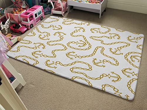 Tapis Anchor & Chains taille M 80x150cm de style marin