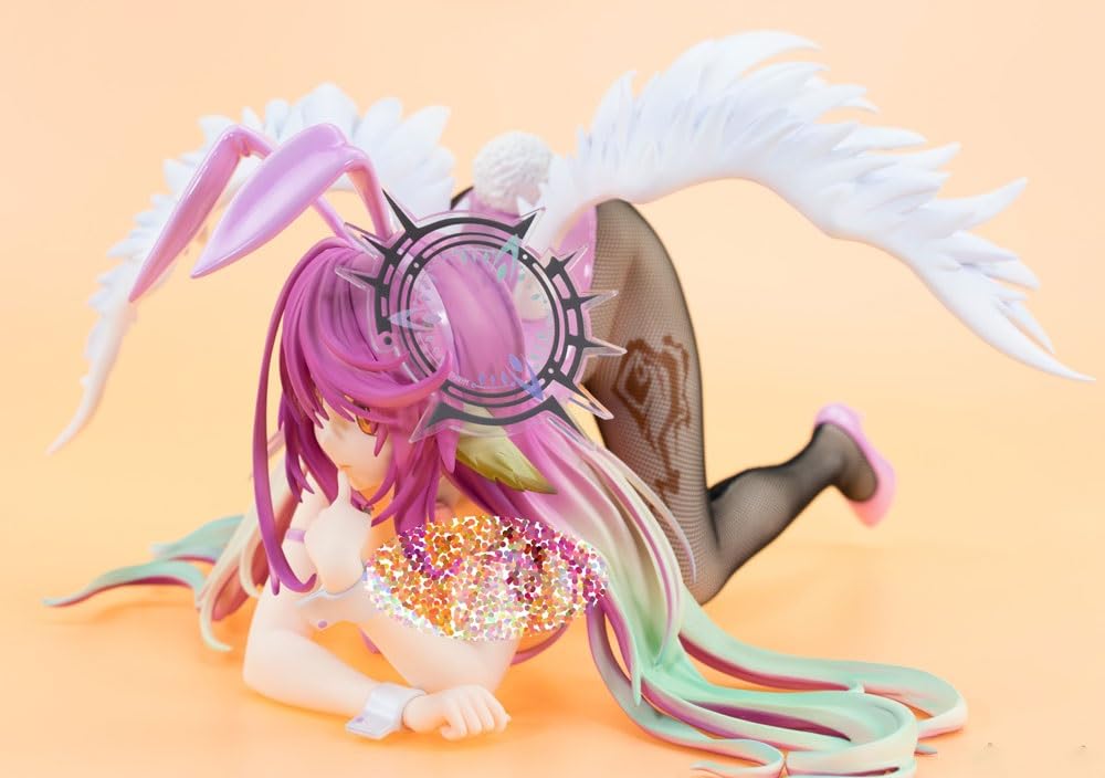 Sin juego, sin vida, Jibril Bunny Ver. Figura de acción 1/4/figura anime/modello di personaje pintado/modello di juguete/PVC/artículo de colección de anime 16,5 cm/6,5 pulgadas