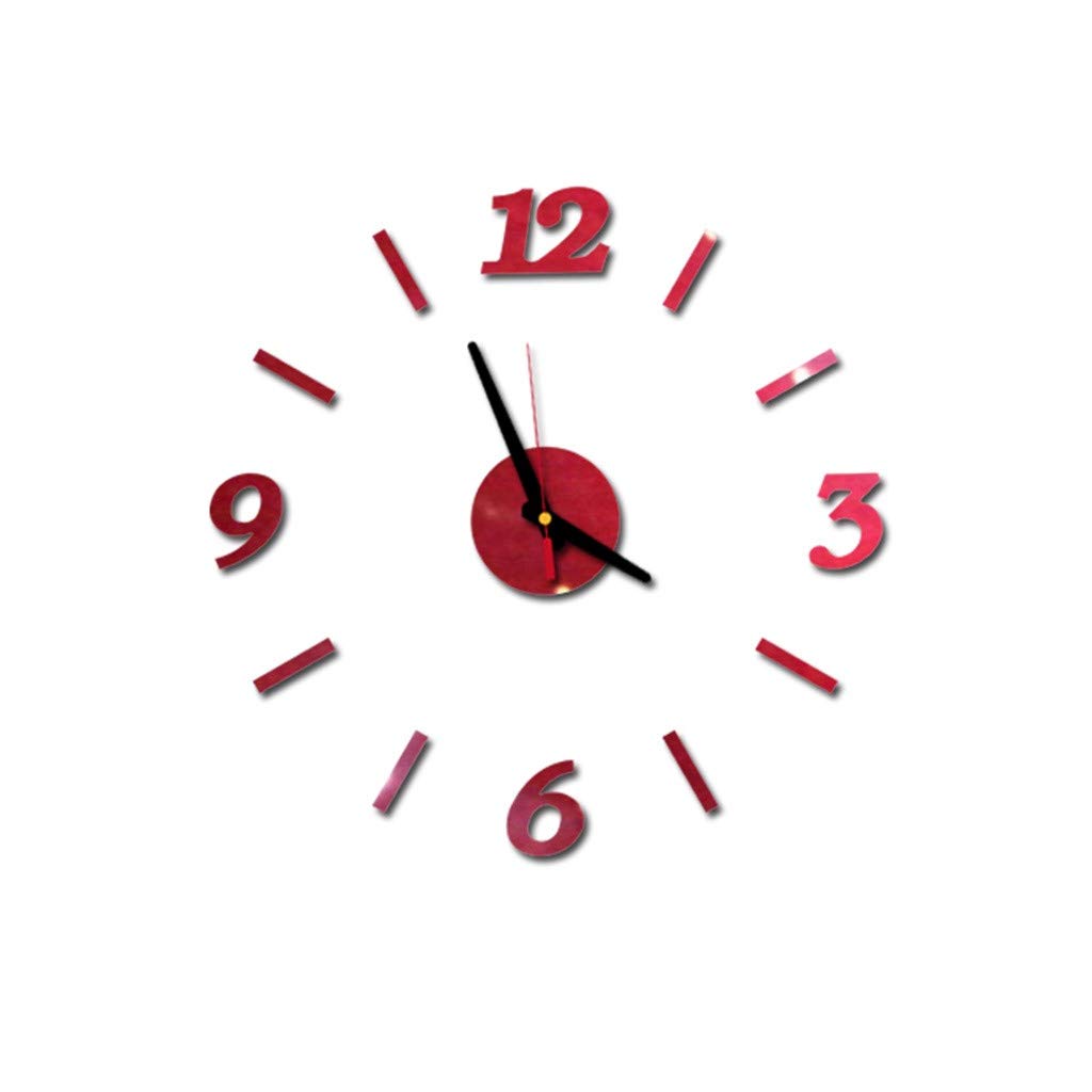 Kashyk Orologio Da Parete 3D Fai Da Te A Forma Di Tazza Di Caffè – Adesivo Acrilico Rimovibile 21x13cm, Per Soggiorno E Cameretta, Batteria AA - 2