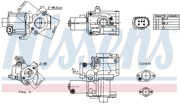 NISSENS Valvola EGR 98199