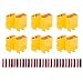 LHI XT90 Battery Connector Set for RC Lipo Battery Motor 6 Pairs Yellow,6 Male Connectors + 6 Female Connectors