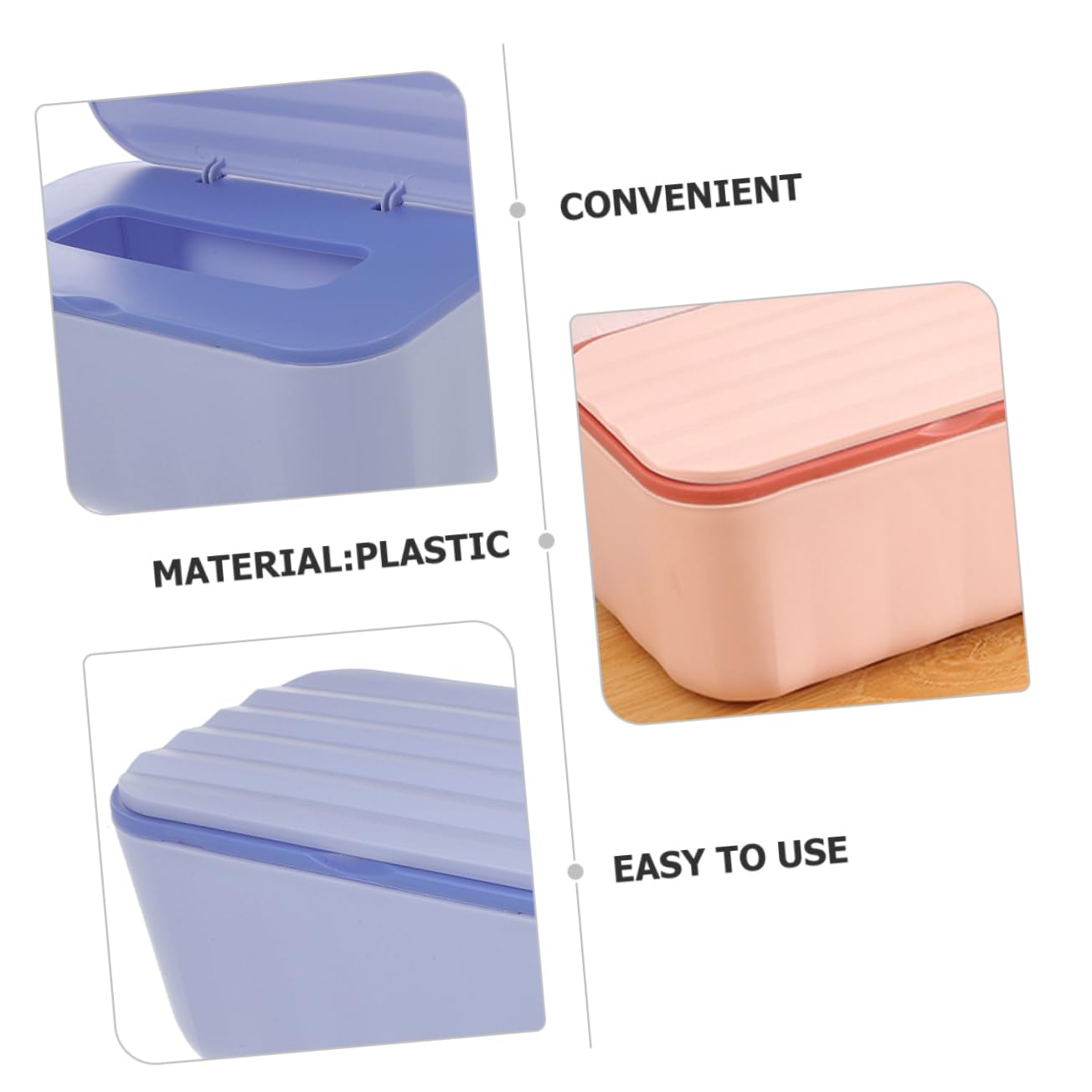 Healifty 3 Sätze Feuchttücherbox Nachfüllbare Aufbewahrungsbox Mit Deckel Praktischer Wipes Spender Für Badezimmer Und Büro Kompakte Box Und 2 Stücke * 3