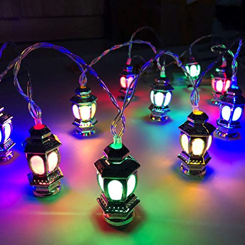 Uonlytech Muslim Eid Lanterns String Lights, Ramadan String Lights, Party Lights for Eid Festival Christmas Bedroom Banquet Decorations