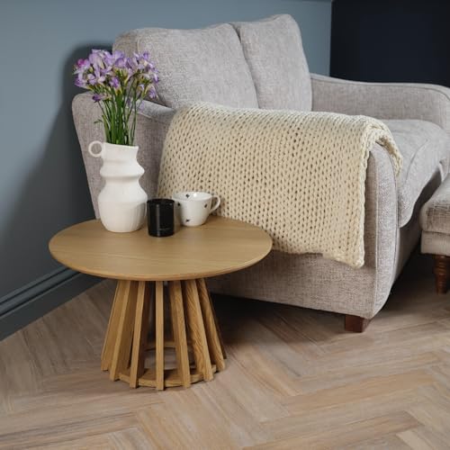 Racking Solutions Round Open Panelled Coffee Table with Angled Base 360mm H x 600mm Diameter