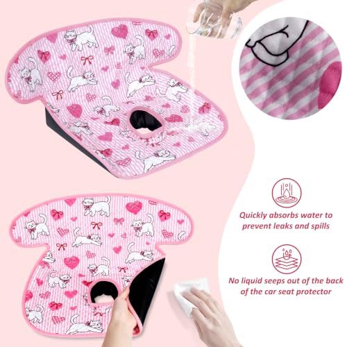 Image of INFANZIA Dry Seat,Car Seat Protector Waterproof Carseat Liner Potty Training Toddlers, Baby and Infants, Piddle Pad for Carseats Strollers (Cat, 1 Pack