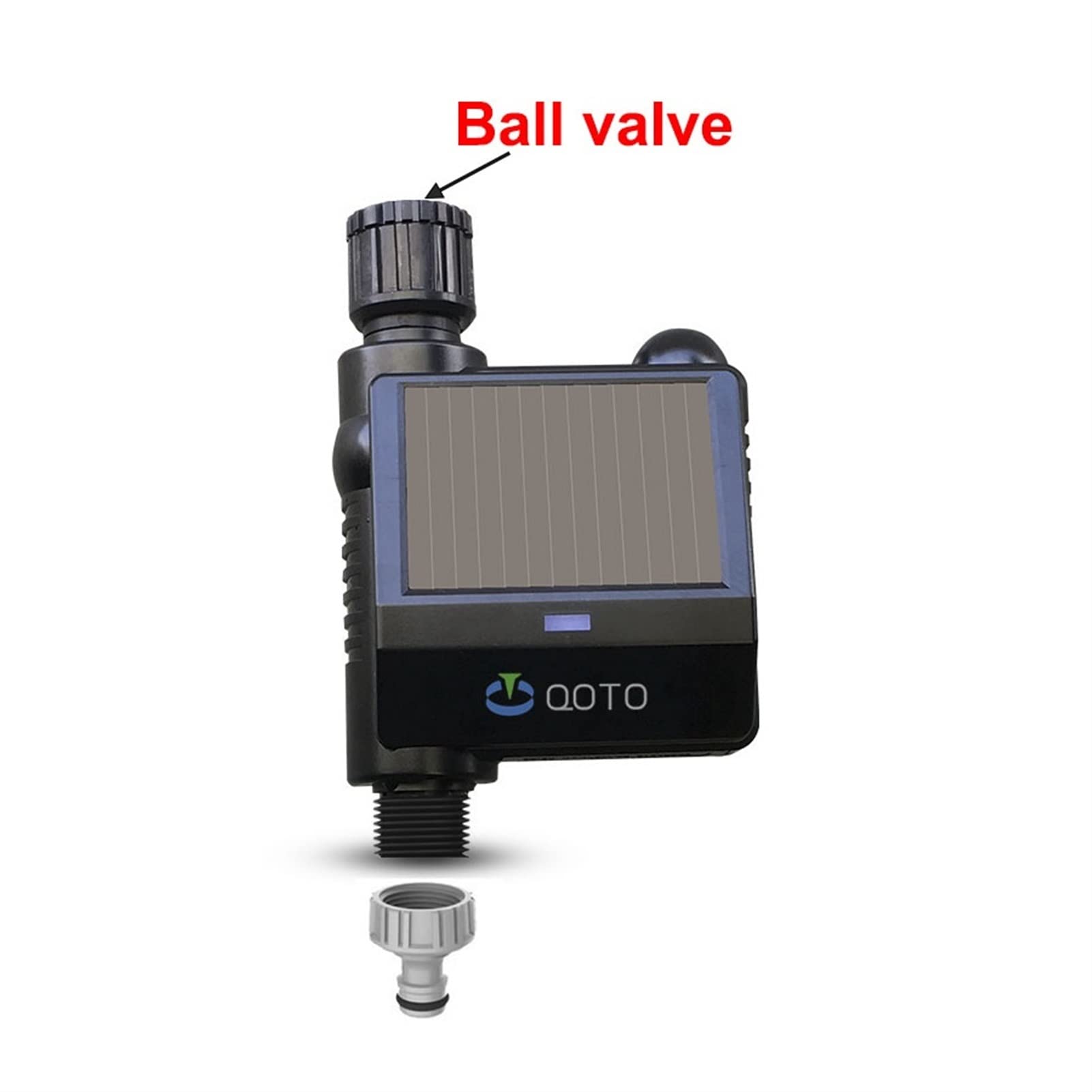 Solar WIFI Temporizador de riego Válvula de bola Gardín Controlador de riego inteligente Riego automático Temporizador de agua Sistema de riego inteligente(Only controller)