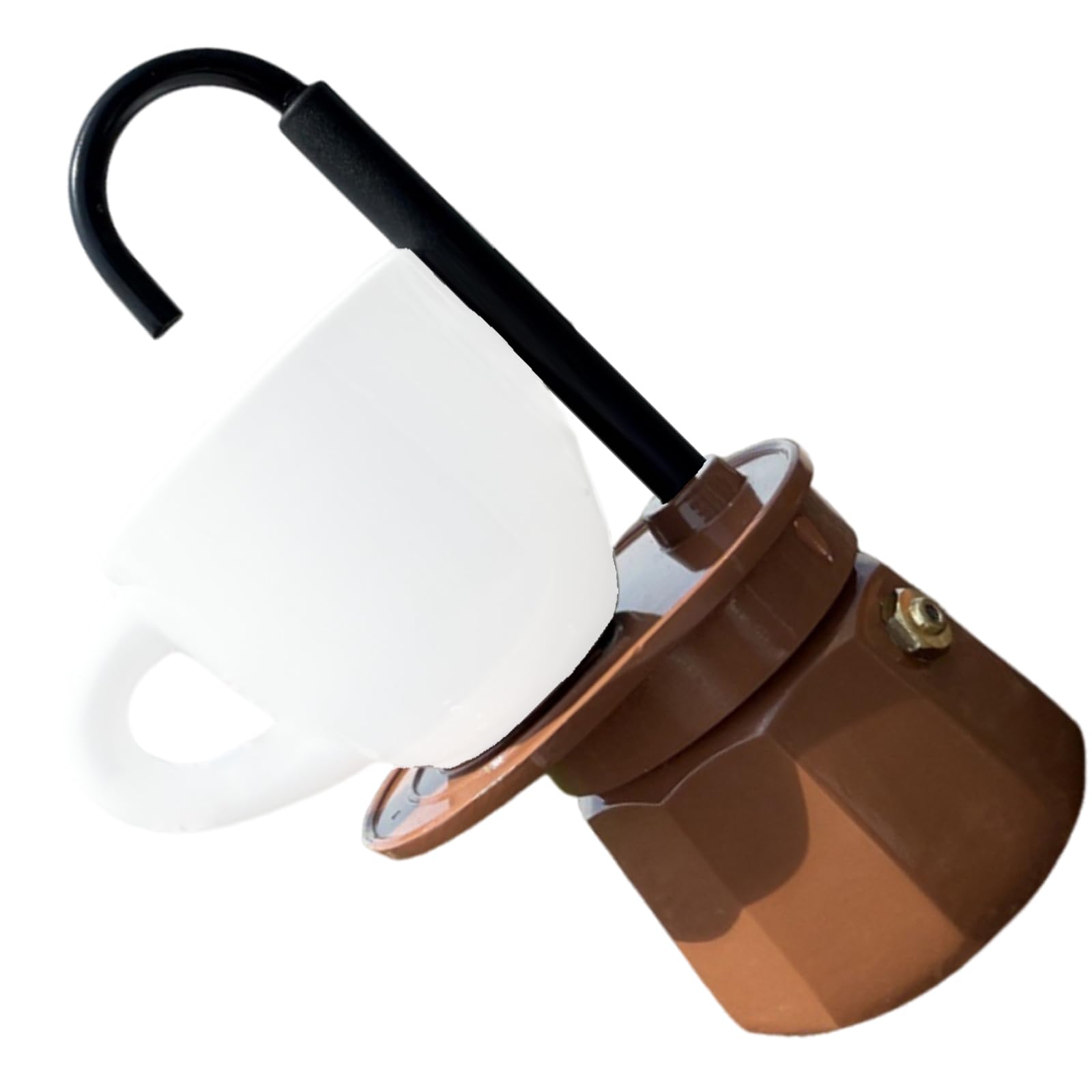 NVOQILIN Aluminum Small Coffee Maker Single Serve Easy Carry Camping Gear Camping Coffee Machine