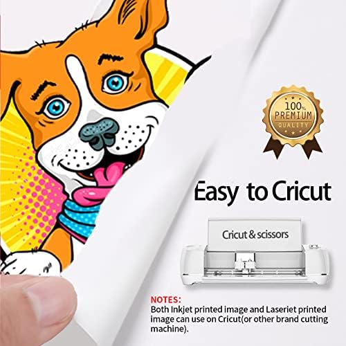 TransOurDream Tru-Transfer Paper Laser Inkjet Printer for Light Fabric 20 Sheets A4 Iron on Heat Transfer Paper for T Shirt Printing Paper Easy to Use Wash Durable Printable Heat Transfer Vinyl
