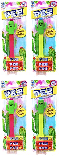 Pez Limited Edition Cactus Dispensers and Pez Candy Blister Packs with Tru Inertia Kazoo (4 Pack)