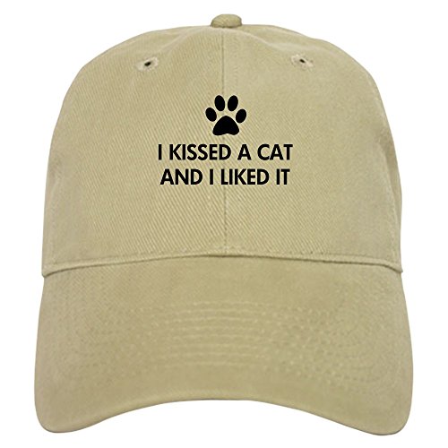 CafePress I Kissed A Cat and I Liked It Cap Unique Adjustable Baseball Hat Khaki